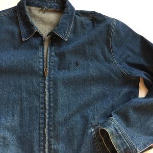 Vintage 90s Polo Ralph Lauren Denim Bomber Jacket
